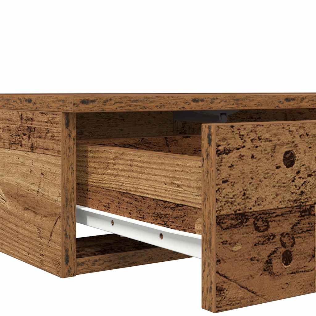 vidaXL Bettschubladen Altholz 200 x 36,5 x 16,5 cm Holzwerkstoff