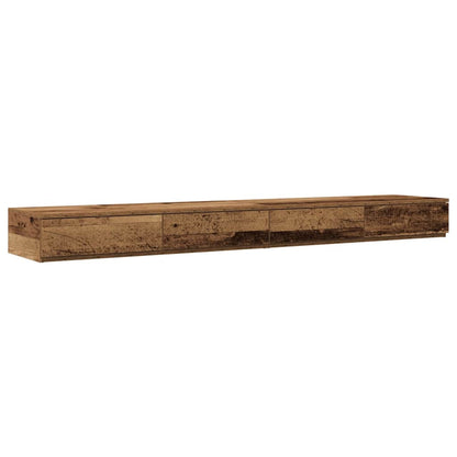 vidaXL Bettschubladen Altholz 200 x 36,5 x 16,5 cm Holzwerkstoff
