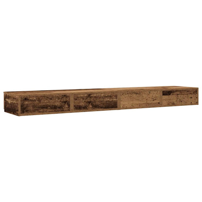 vidaXL Bettschubladen Altholz 200 x 36,5 x 16,5 cm Holzwerkstoff