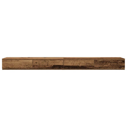 vidaXL Bettschubladen Altholz 200 x 36,5 x 16,5 cm Holzwerkstoff