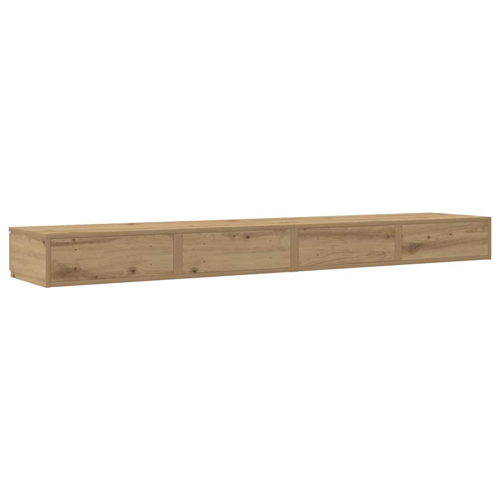 vidaXL Bettschubladen Artisan-Eiche 200 x 36,5 x 16,5 cm Holzwerkstoff