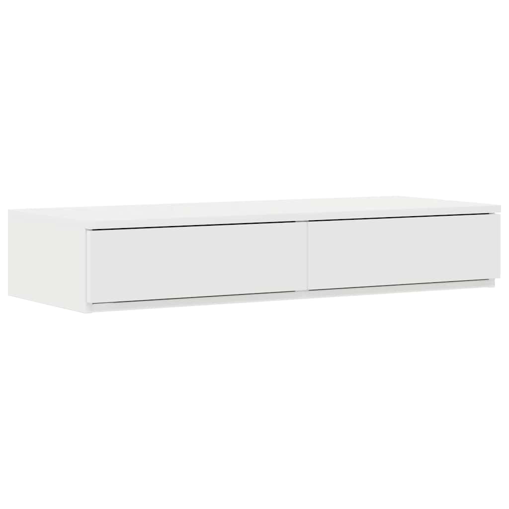 vidaXL Bettschubladen Weiß 80 x 36,5 x 16,5 cm Holzwerkstoff