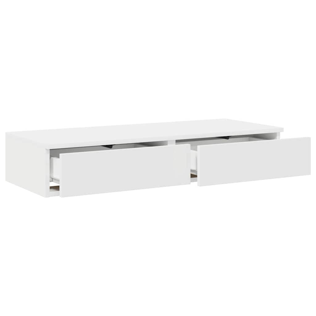 vidaXL Bettschubladen Weiß 80 x 36,5 x 16,5 cm Holzwerkstoff