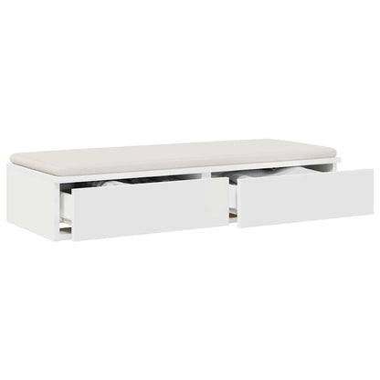 vidaXL Bettschubladen Weiß 80 x 36,5 x 16,5 cm Holzwerkstoff
