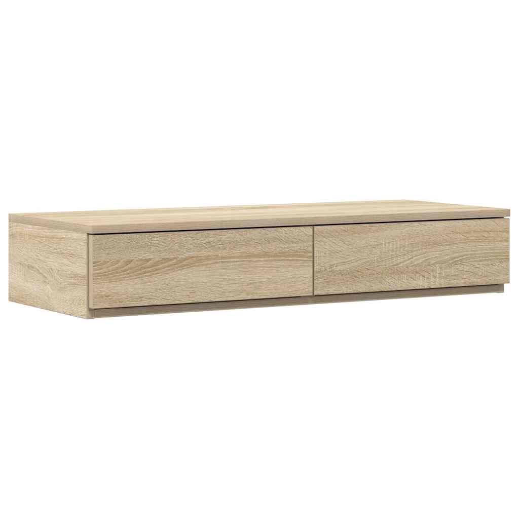 vidaXL Bettschubladen Sonoma-Eiche 80 x 36,5 x 16,5 cm Holzwerkstoff