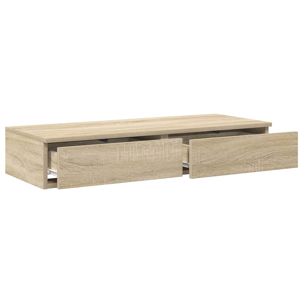 vidaXL Bettschubladen Sonoma-Eiche 80 x 36,5 x 16,5 cm Holzwerkstoff