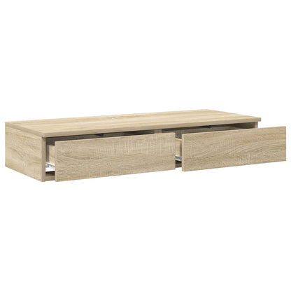 vidaXL Bettschubladen Sonoma-Eiche 80 x 36,5 x 16,5 cm Holzwerkstoff