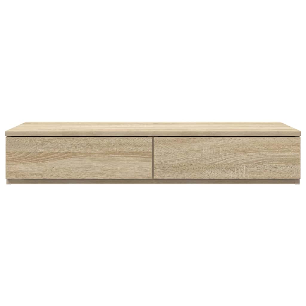 vidaXL Bettschubladen Sonoma-Eiche 80 x 36,5 x 16,5 cm Holzwerkstoff