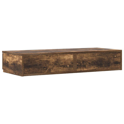 vidaXL Bettschubladen Geräucherte Eiche 80 x 36,5 x 16,5 cm