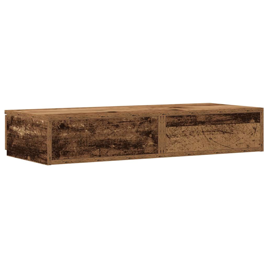 vidaXL Bettschubladen Altholz 80 x 36,5 x 16,5 cm Holzwerkstoff