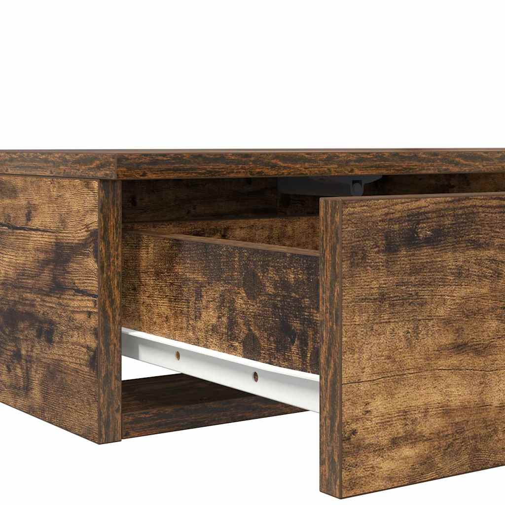 vidaXL Tiroirs de lit chêne fumé 90 x 36,5 x 16,5 cm