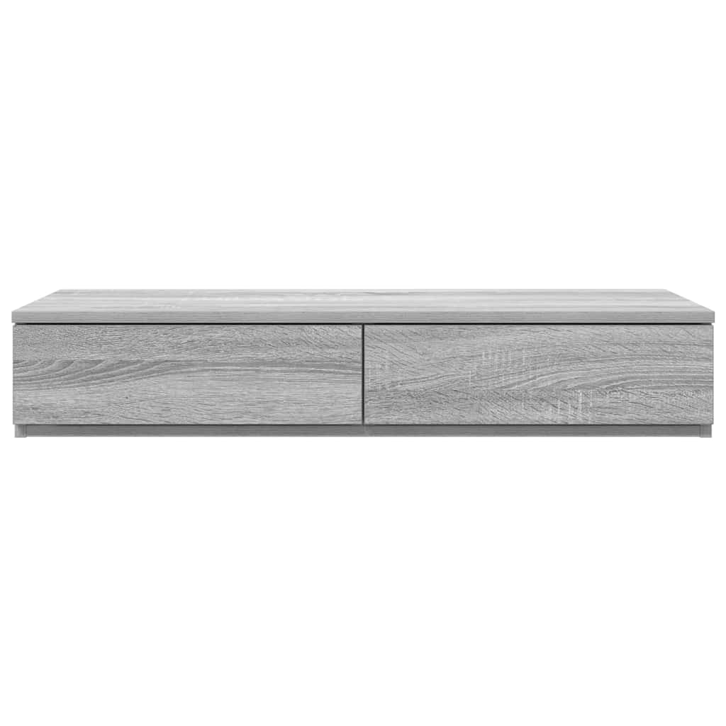 vidaXL Bettschubladen Graues Sonoma 90 x 36,5 x 16,5 cm Holzwerkstoff