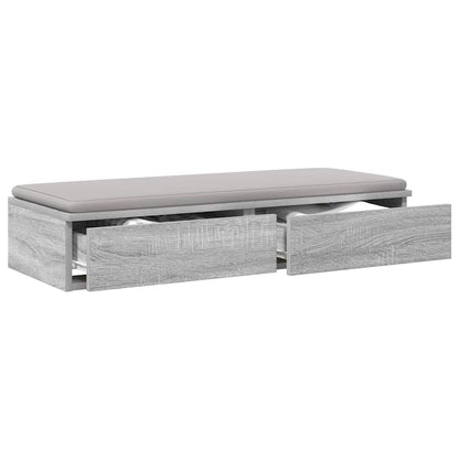 vidaXL Bettschubladen Graues Sonoma 90 x 36,5 x 16,5 cm Holzwerkstoff