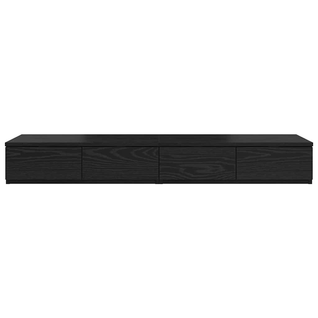 vidaXL Bettschubladen Schwarz Eichen-Optik 120 x 36,5 x 16,5 cm