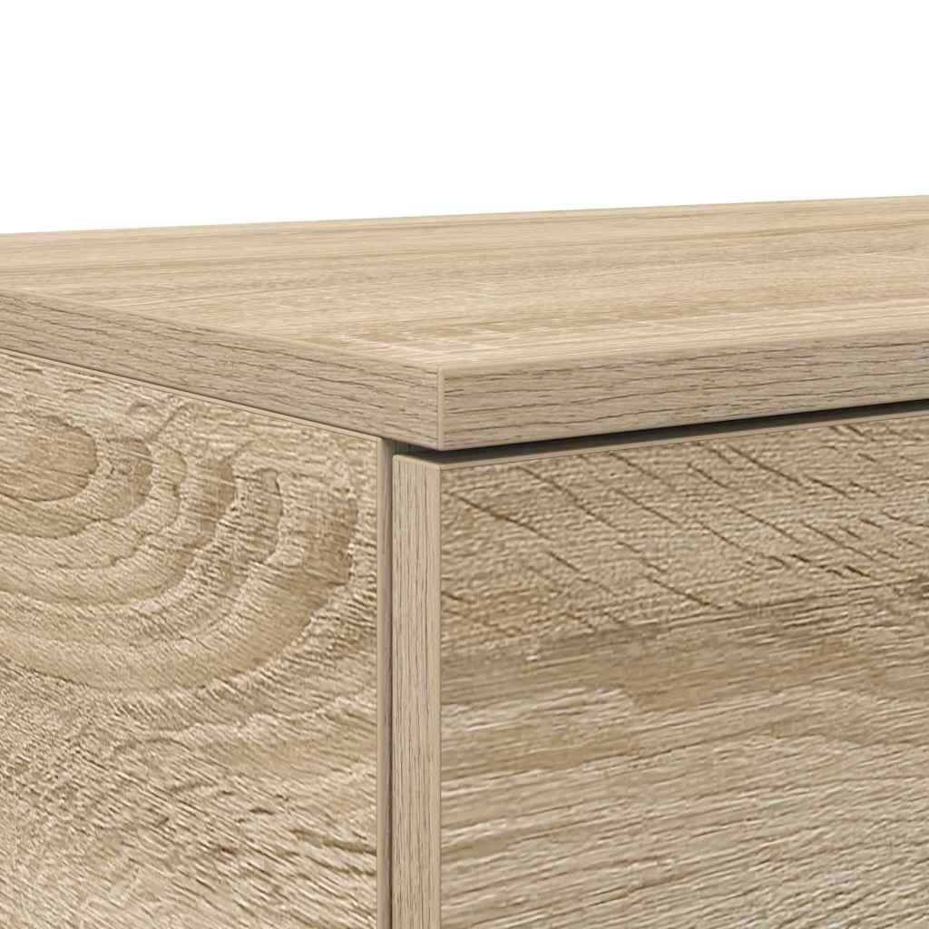 vidaXL Bettschubladen Sonoma-Eiche 120 x 36,5 x 16,5 cm Holzwerkstoff