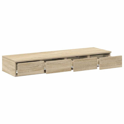vidaXL Bettschubladen Sonoma-Eiche 120 x 36,5 x 16,5 cm Holzwerkstoff