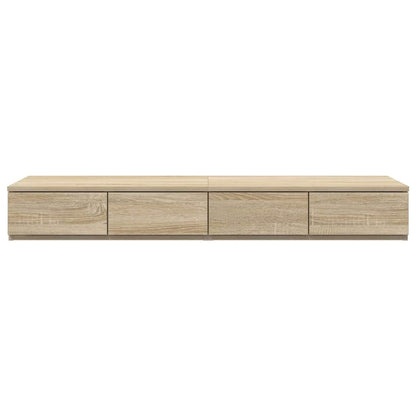 vidaXL Bettschubladen Sonoma-Eiche 120 x 36,5 x 16,5 cm Holzwerkstoff