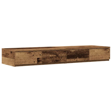 vidaXL Bettschubladen Altholz 120 x 36,5 x 16,5 cm Holzwerkstoff
