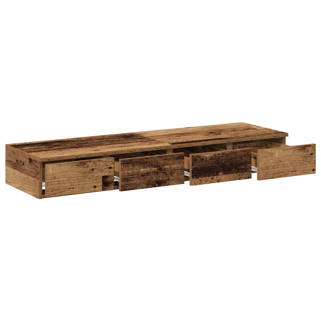 Bettschubladen Altholz 120 x 36,5 x 16,5 cm Holzwerkstoff