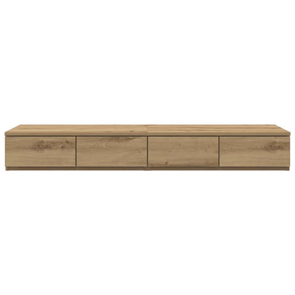 vidaXL Bettschubladen Artisan-Eiche 120 x 36,5 x 16,5 cm Holzwerkstoff