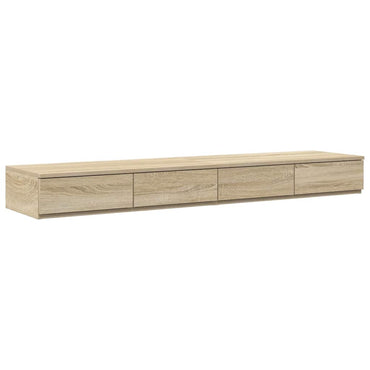 vidaXL Bettschubladen Sonoma-Eiche 140 x 36,5 x 16,5 cm Holzwerkstoff