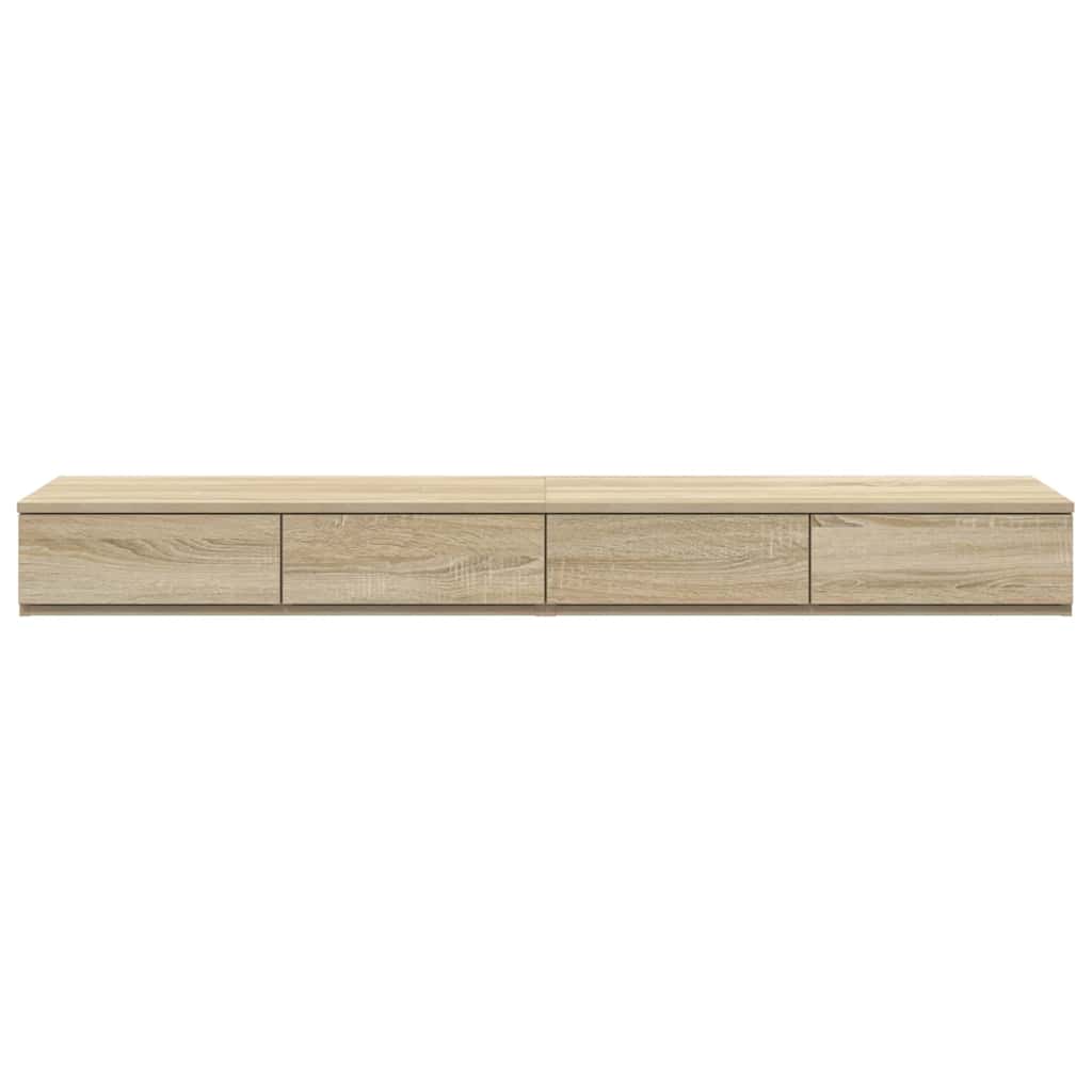 Bettschubladen Sonoma-Eiche 140 x 36,5 x 16,5 cm Holzwerkstoff