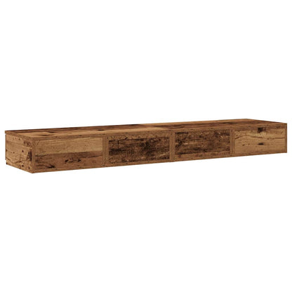 vidaXL Bettschubladen Altholz 140 x 36,5 x 16,5 cm Holzwerkstoff