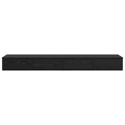 vidaXL Bettschubladen Schwarz Eichen-Optik 150 x 36,5 x 16,5 cm