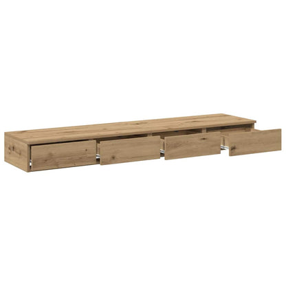 vidaXL Bettschubladen Artisan-Eiche 150 x 36,5 x 16,5 cm Holzwerkstoff
