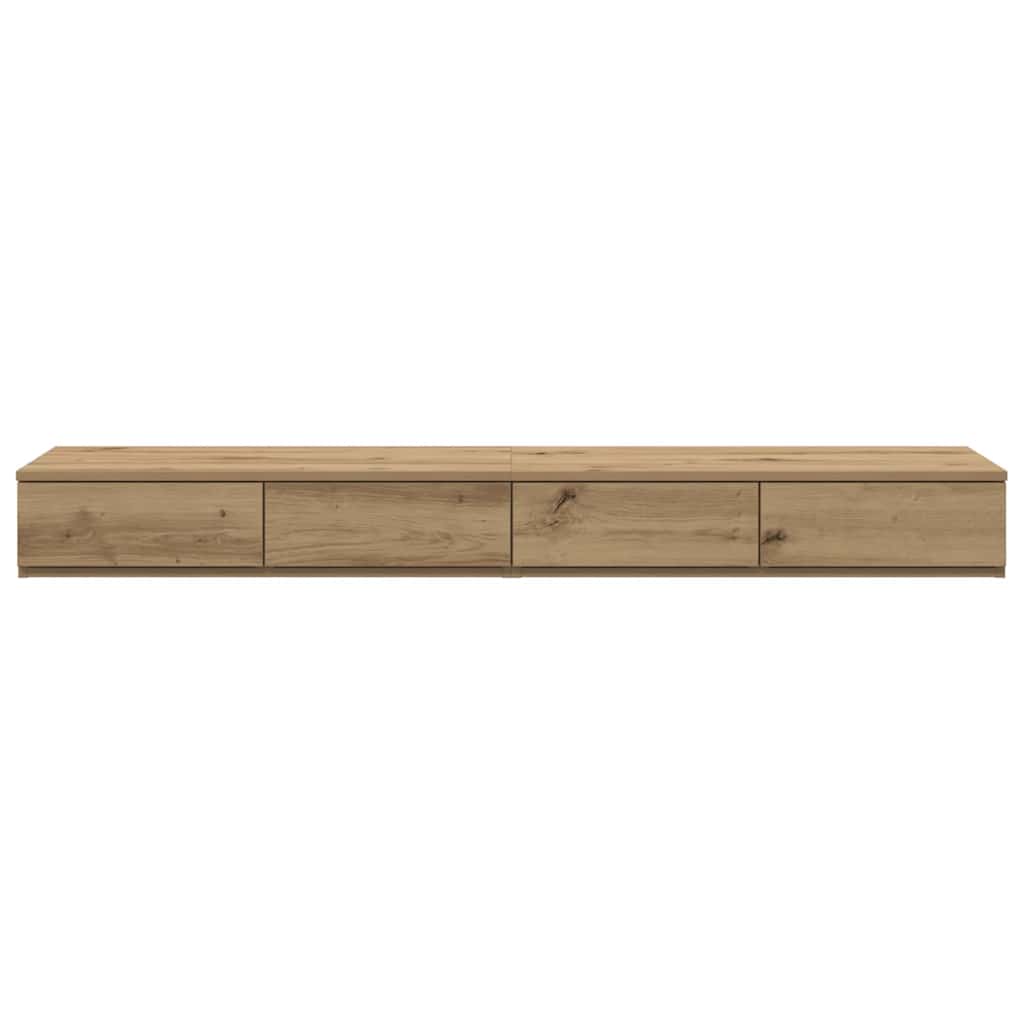 vidaXL Bettschubladen Artisan-Eiche 150 x 36,5 x 16,5 cm Holzwerkstoff