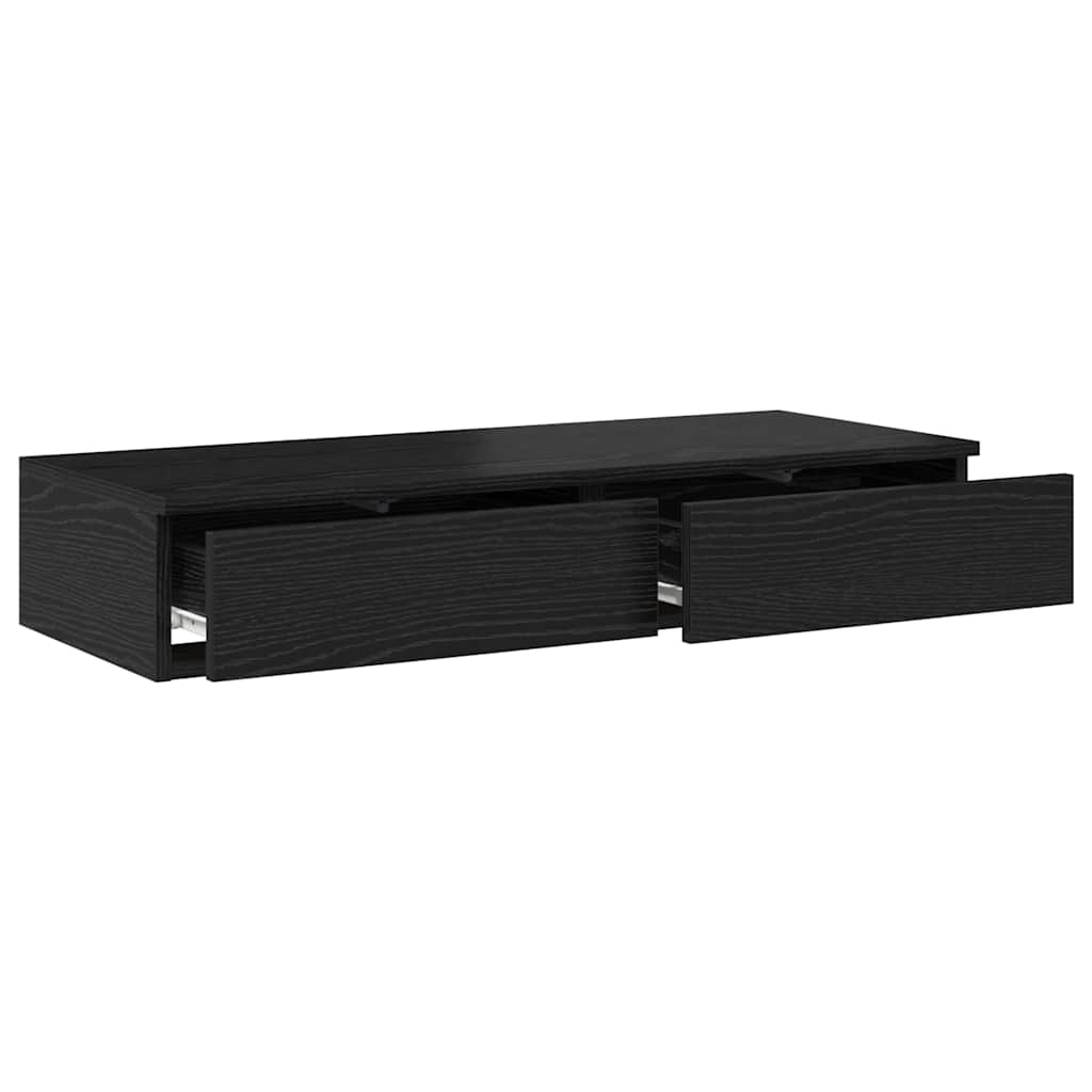 vidaXL Bettschubladen Schwarz Eichen-Optik 75 x 36,5 x 16.5 cm