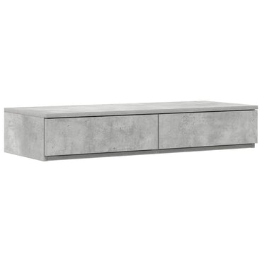 vidaXL Bettschubladen Beton Grau 75 x 36,5 x 16.5 cm Holzwerkstoff