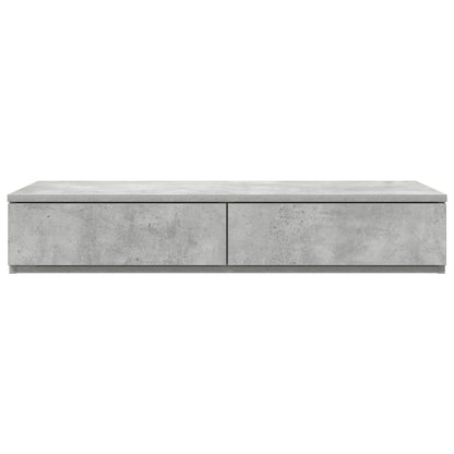 vidaXL Bettschubladen Beton Grau 75 x 36,5 x 16.5 cm Holzwerkstoff