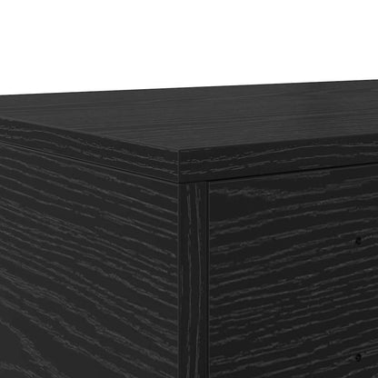vidaXL Bettschubladen Schwarz Eichen-Optik 160 x 36,5 x 16,5 cm