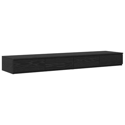 vidaXL Bettschubladen Schwarz Eichen-Optik 160 x 36,5 x 16,5 cm