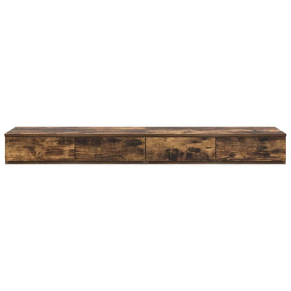 vidaXL Bettschubladen Geräucherte Eiche 160 x 36,5 x 16,5 cm
