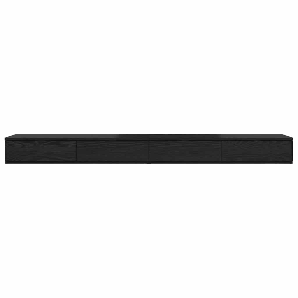 vidaXL Bettschubladen Schwarz Eichen-Optik 180 x 36,5 x 16,5 cm