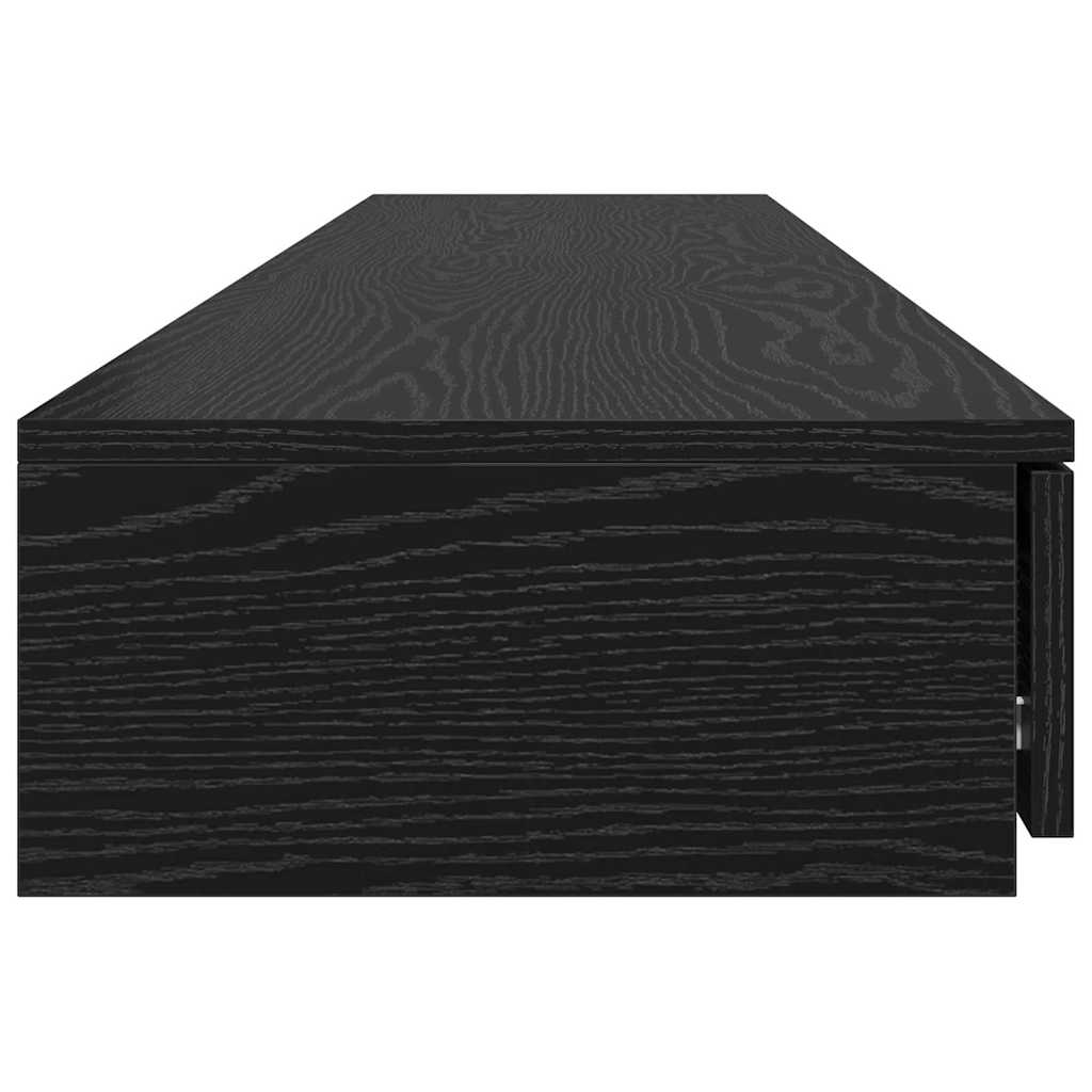 vidaXL Bettschubladen Schwarz Eichen-Optik 180 x 36,5 x 16,5 cm
