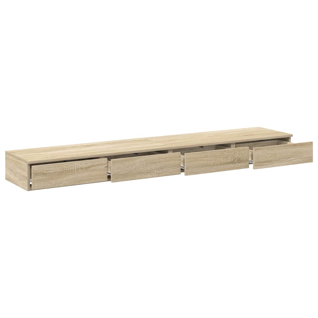 vidaXL Bettschubladen Sonoma-Eiche 180 x 36,5 x 16,5 cm Holzwerkstoff