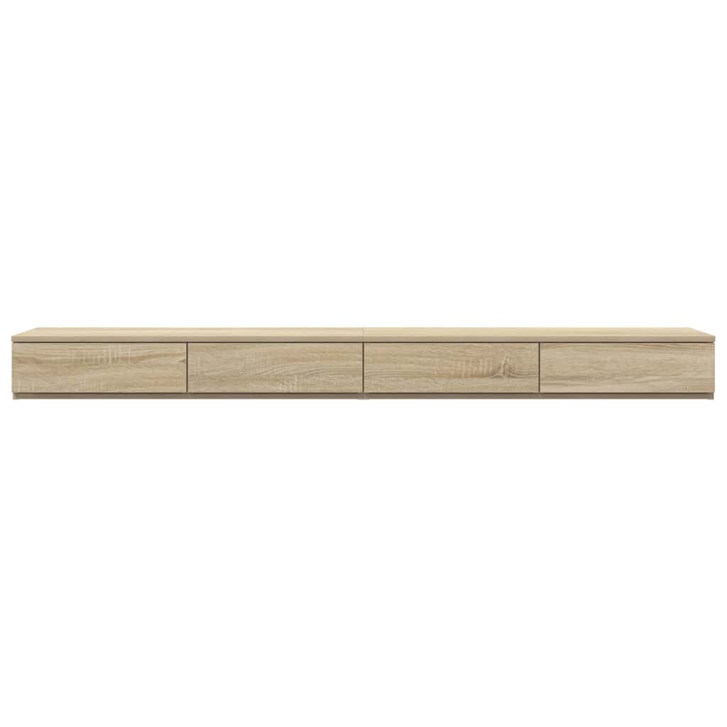 vidaXL Bettschubladen Sonoma-Eiche 180 x 36,5 x 16,5 cm Holzwerkstoff