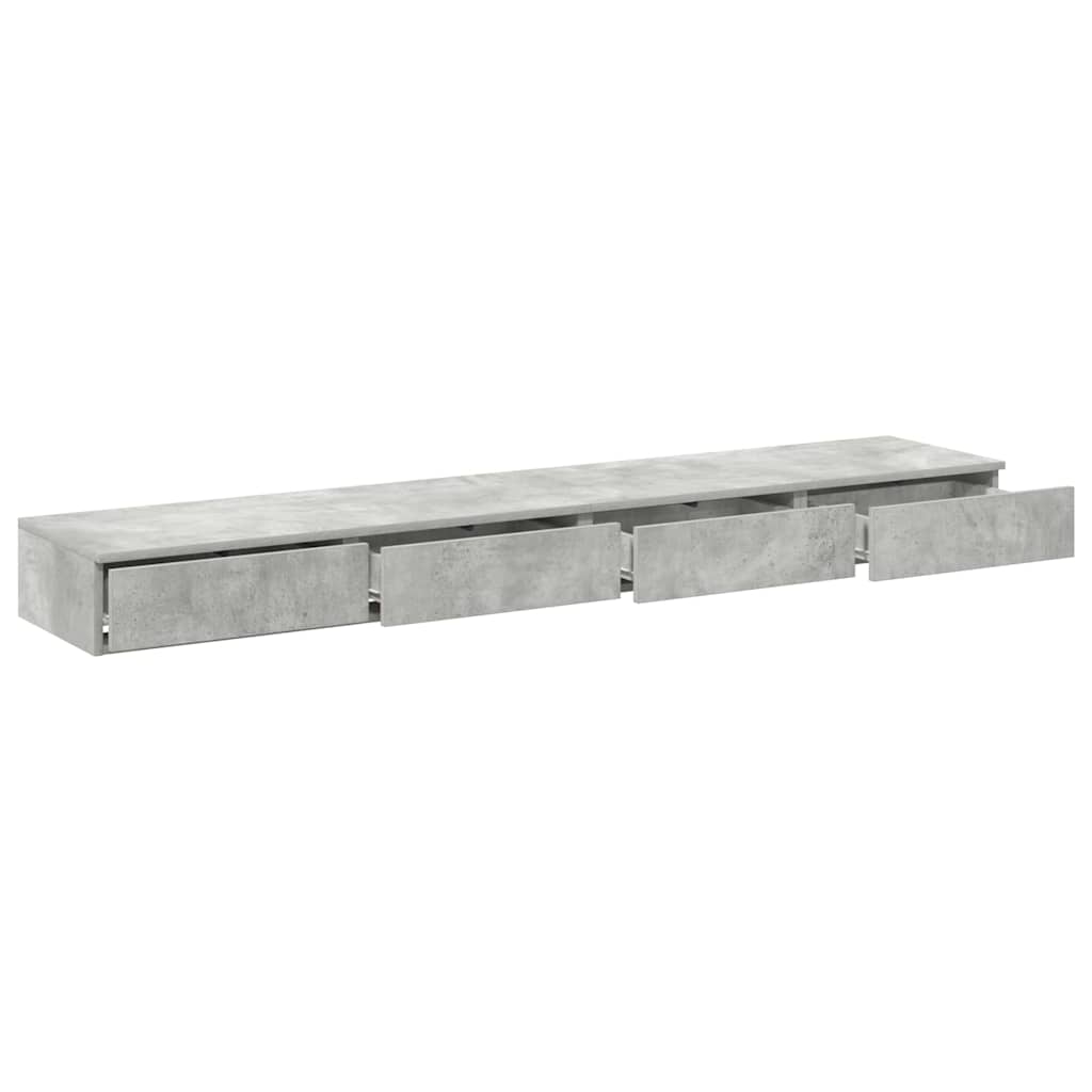 Bettschubladen Beton Grau 180 x 36,5 x 16,5 cm Holzwerkstoff