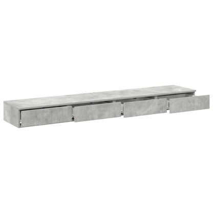Bettschubladen Beton Grau 180 x 36,5 x 16,5 cm Holzwerkstoff