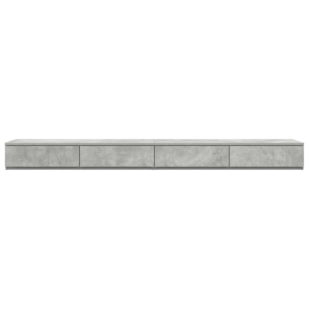 Bettschubladen Beton Grau 180 x 36,5 x 16,5 cm Holzwerkstoff
