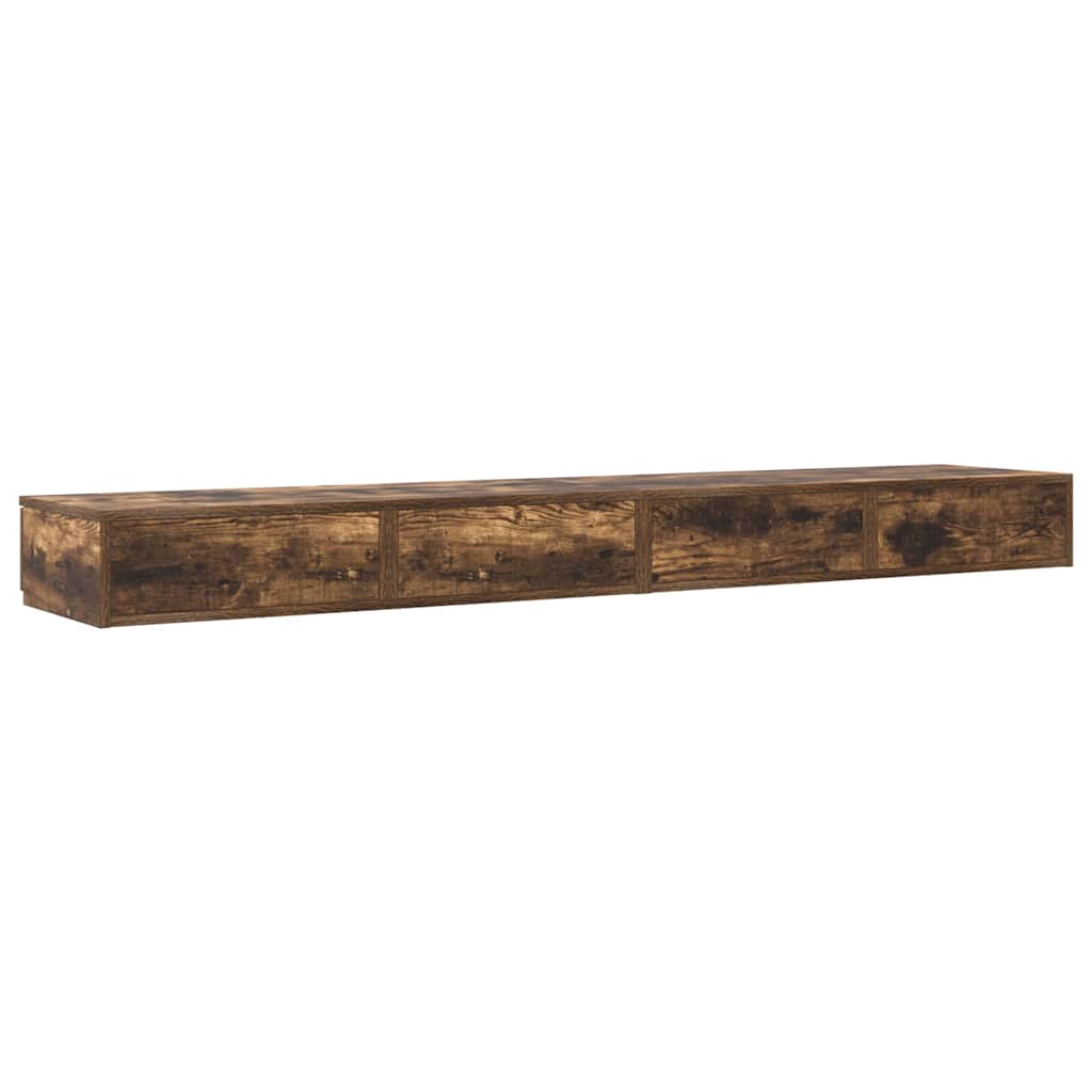 vidaXL Bettschubladen Geräucherte Eiche 180 x 36,5 x 16,5 cm