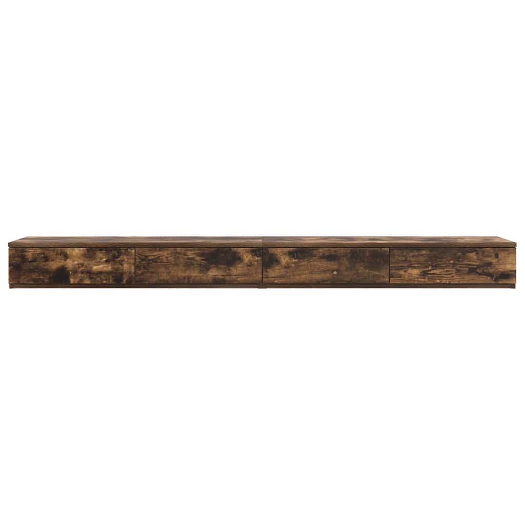 vidaXL Bettschubladen Geräucherte Eiche 180 x 36,5 x 16,5 cm