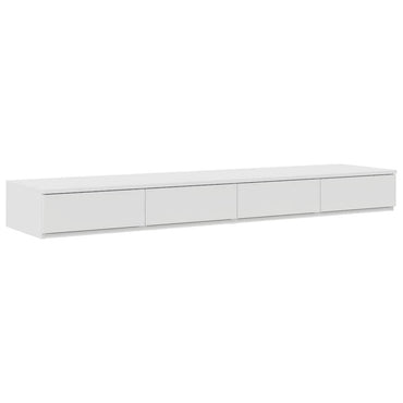 vidaXL Bettschubladen Weiß 135 x 36,5 x 16,5 cm Holzwerkstoff