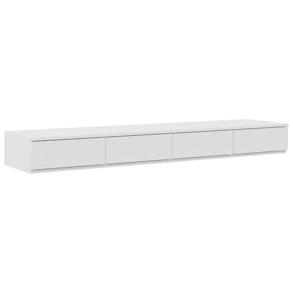 vidaXL Bettschubladen Weiß 135 x 36,5 x 16,5 cm Holzwerkstoff