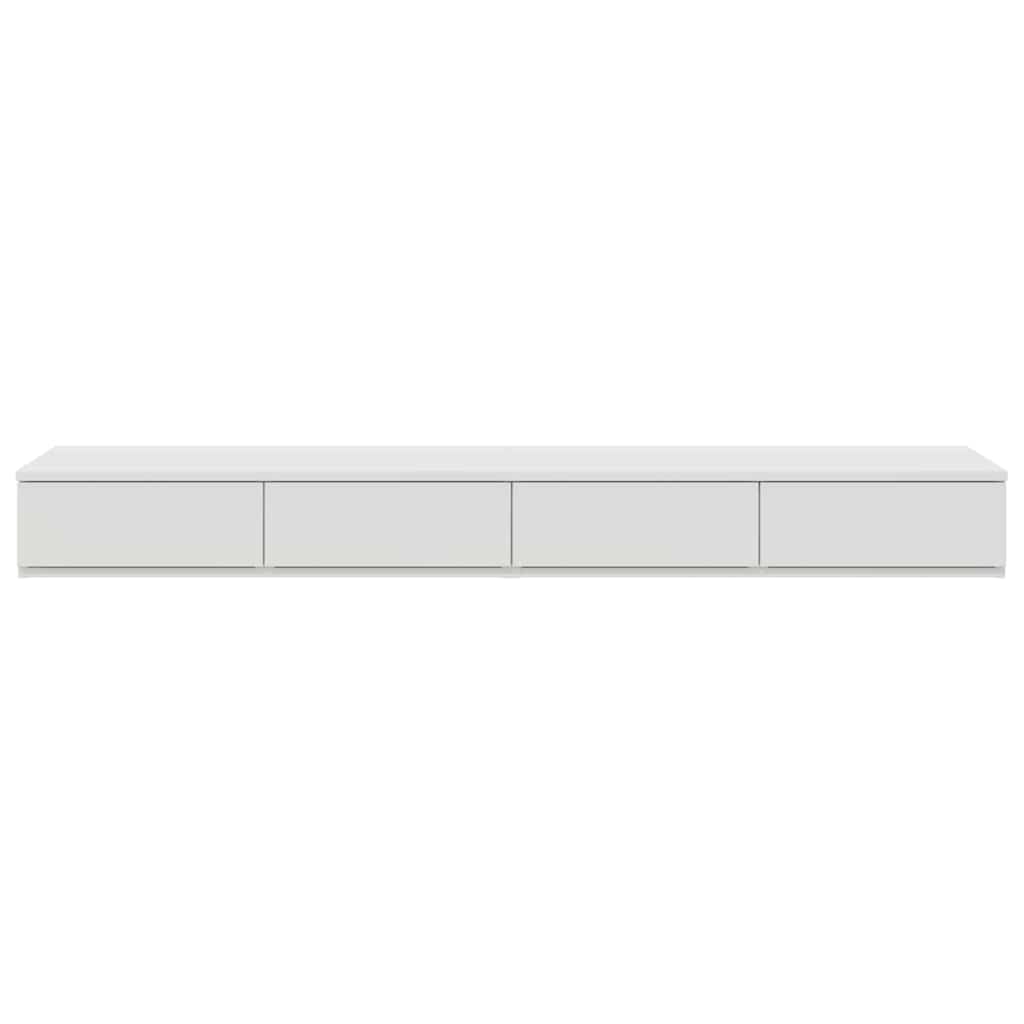 vidaXL Bettschubladen Weiß 135 x 36,5 x 16,5 cm Holzwerkstoff