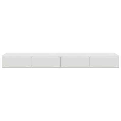 vidaXL Bettschubladen Weiß 135 x 36,5 x 16,5 cm Holzwerkstoff