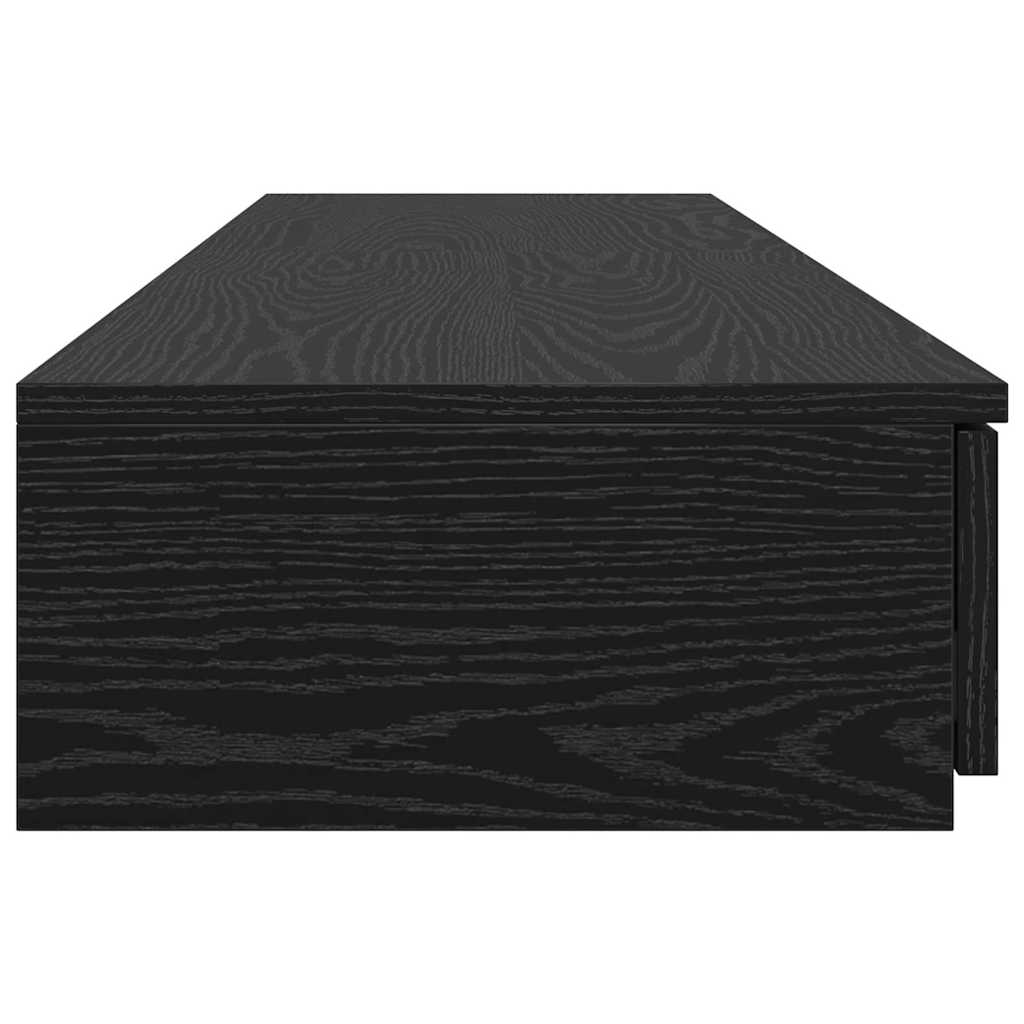 vidaXL Bettschubladen Schwarz Eichen-Optik 135 x 36,5 x 16,5 cm